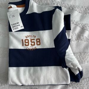 H&M Boy’s Navy and White Crewneck Sweater